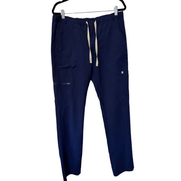 Figs Technical Collection Navy Blue Scrub Pants Medical Men's Large Tall